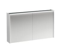 LAUFEN Armoire de toilette Lani, deux portes, avec élément déclairage LED, 1220x210x715mm, 1, H4038221122611, Couleur: Blanc brillant