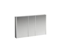 LAUFEN Armoire de toilette Running Frame 25, éclairage vertical, arrêt extérieur/droit, 750x1200, H4088549001451, Exécution: verre blanc / arrière laqué