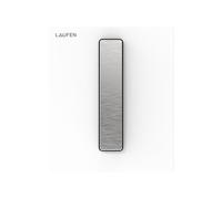 Plaque de cde urinoir lis ineo au102 en verre blc bouton en acier br 125x10x145 - LAUFEN H9091021940001