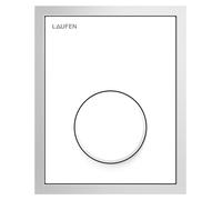 LAUFEN AU108 INEO plaque de pour urinoir, verre, à fleur de surface, cadre en inox poli inclus, 107x1x132mm, H9091080000001