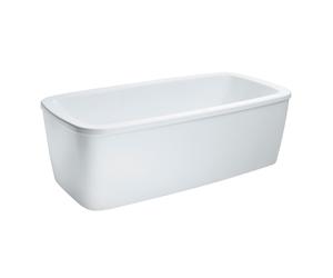 LAUFEN Baignoire sur pieds avec tablier Palomba avec base 1800x900x455 blanc, H2318000000001