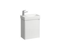 LAUFEN BASE 2.0 bâti-support pour lavabo, 1 porte, charnières à gauche, SoftClose, pour H815955, 454x262x522mm, H4112311082611, Couleur: Blanc brillant