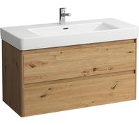 LAUFEN BASE 2.0 bâti-support pour lavabo, 2 tiroirs, SoftClose, système de rangement inclus, pour H813966, 1021x446x515mm, H4113121082671