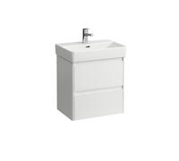 LAUFEN BASE 2.0 bâti-support pour lavabo, 2 tiroirs, SoftClose, système de rangement inclus, pour H818958, 521x361x515mm, H4112521082611, Couleur: Blanc brillant