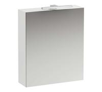 Laufen Base - Armoire miroir avec éclairage LED, 70x60x19 cm, 1 portes, charnières à gauche, blanc mat H4027511102601