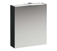 Laufen Base - Armoire miroir avec éclairage LED, 70x60x19 cm, 1 portes, charnières à gauche, gris H4027511102661