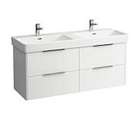 Laufen BASE für PRO S Meuble sous lavabo H4025141102661 126x44x53cm, 4 tiroirs, gris trafic