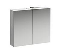 LAUFEN Base H4028021102601 miroir LED H4028021102601 80x70x18,5cm, Weiß Matt
