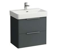 Laufen Base - Meuble-lavabo, 52x57x36 cm, 2 tiroirs, gris H4022121102661