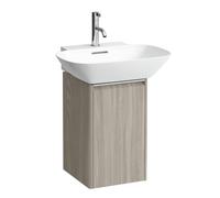 LAUFEN BASE pour H4030211102621 INO H4030211102621 31,5x51,5cm, porte, charnière gauche, poignée en aluminium anodisé, Ulme hell