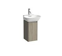LAUFEN BASE pour H4030111102621 INO H4030111102621 29,5x51,5cm, porte, charnière gauche, poignée en aluminium anodisé, Ulme hell
