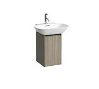 LAUFEN BASE pour H4030241102621 INO H4030241102621 31,5x51,5cm, porte, charnière à droite, poignée aluminium noir, Ulme hell