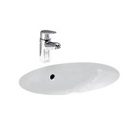 Laufen – Lavabo Birova à encastrer sous‑plan ovale 49×35,5 cm blanc brillant H8111910000001