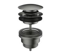 Laufen - Bonde de lavabo, Click-Clack, inox brossé H3709890901041