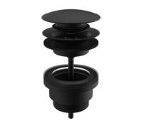 Laufen - Bonde de lavabo, Click-Clack, noir mat H3709890811041