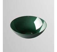 Vasque Laufen CHARACTERS H512CA20141121 360 x 360 x 137 mm, sans plage de robinetterie, sans perçage pour robinetterie, sans trop-plein, coloris : Vert foncé