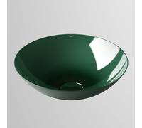 Vasque Laufen CHARACTERS H512CA50141121 450 x 450 x 149 mm, sans plage de robinetterie, sans perçage pour robinetterie, sans trop-plein, coloris : Vert foncé