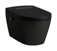 Laufen Cleanet Auria toilette lavante suspendue sans collerette avec vortex noir H8208417230001