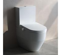 Laufen Cleanet Meda - Bidet électronique sur pied avec céramique, évacuation vario, Rimless, abattant SoftClose, blanc H606110000S002