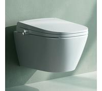 LAUFEN Cleanet Meda WC japonais suspendu avec Silent Flush et abattant, H604110000S002,