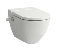 Laufen Cleanet Navia - Bidet électronique avec céramique, suspendu, alimentation en eau latérale, Rimless, abattant SoftClose, LCC Active, blanc H820601A007171
