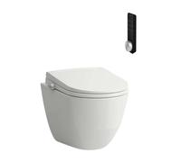 Laufen Cleanet Pro - Bidet électronique avec céramique, suspendu, Rimless, abattant SoftClose, blanc H601890000S002