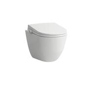 LAUFEN Cleanet Pro Comfort Lite : WC douche mural, sans rebord, à à fond creux, siège et couvercle à fermeture amortie, 370 x 530 x 460 mm, H614890000S002