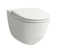Laufen Cleanet Riva - Bidet électronique avec céramique, suspendu, Rimless, abattant SoftClose, LCC Active, blanc H820691A000001