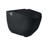 Laufen Cleanet Riva - Bidet électronique en céramique, Rimless, SoftClose, avec LCC, noir mat H8206917160001