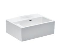 LAUFEN College lavabo, lavabo pour salle de classe, 1 trou de robinetterie au centre du lavabo intérieur, sans trop-plein, 600x455mm, H8576000005031