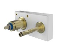 Laufen Concealed Bodies - Corps d’encastrement, Simibox 2-points, levier à gauche HF574047000000