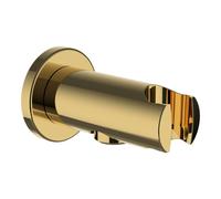 Laufen - Coude de douche avec support, doré brillant HF504778463000