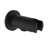 Laufen - Coude de douche avec support, noir mat HF504778428000