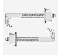 LAUFEN Fixations pour vasques Living Saphirkeramik, VAL, INO, KARTELL, PRO, PALOMBA, H8949610000001,