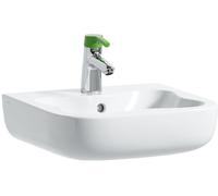 Laufen Florakids lavabo 45x41 cm semi-circulaire classique pour enfants blanc brillant H8150310001041