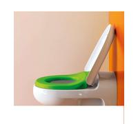Laufen Florakids - Siège WC, blanc/vert H8910300720001