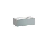 LAUFEN FOLIO Plan de toilette, mural, rectangulaire, 1 tiroir, 1 trou pour robinetterie, sans trop-plein, 1004x500x350mm, H580FO45211111, Couleur: Gris fossile, laque satinée