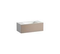 LAUFEN FOLIO Plan de toilette, mural, rectangulaire, 1 tiroir, 1 trou pour robinetterie, sans trop-plein, 1004x500x350mm, H580FO45221111, Couleur: Gris lune, laque satinée