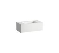 LAUFEN FOLIO Plan de toilette, mural, rectangulaire, 1 tiroir, 1 trou pour robinetterie, sans trop-plein, 1004x500x350mm, H580FO45251111, Couleur: Blanc, laque satinée