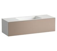 LAUFEN FOLIO Plan de toilette, mural, rectangulaire, 1 tiroir, sans trou pour robinetterie, sans trop-plein, 1254x450x350mm, H580FO55221121