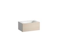 Lavabo Laufen FOLIO H580FO35241111 804 x 500 x 350 mm, avec plage de robinetterie, un trou de robinetterie centré, sans trop-plein, chêne brossé