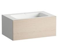 LAUFEN FOLIO Plan de toilette, rectangulaire, 1 tiroir, 1 trou pour robinetterie, sans trop-plein, 804x500x350mm, H580FO35241111