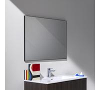 Frame 25 miroir avec cadre aluminium 800mm 800x25x700mm noir mat - LAUFEN H4474049004501