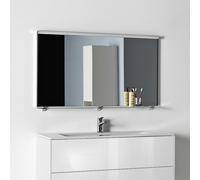 Frame 25 miroir avec cadre aluminium 1300mm 1300x25x700mm noir mat - LAUFEN H4474089004501