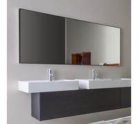 Frame 25 miroir avec cadre aluminium 1500mm 1500x25x700mm noir mat - LAUFEN H4474099004501