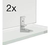 LAUFEN Frame 25 set pour fixer l'étagère sur Spiegel , H4907179000001 , 2 pièces