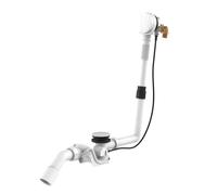 LAUFEN Garniture découlement et de trop-plein, avec fonction darrivée deau, pour baignoire en acier/acrylique sanitaire, H2951432610001, Couleur: Blanc brillant