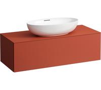LAUFEN Il Bagno Alessi Élément à tiroirs, découpe au centre, 120x50x37cm, 1 tiroir, H4303110972691