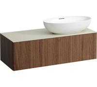 LAUFEN Il Bagno Alessi Élément à tiroirs, plateau en pierre Calce Avorio, découpe à droite, 120x50x37cm, pour vasque de toilette H81897 5, H4313130976301