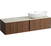 LAUFEN Il Bagno Alessi Élément à tiroirs, plateau en pierre Calce Avorio, découpe à droite, 160x50x37cm, pour vasque de toilette H81897 5, H4313530976301